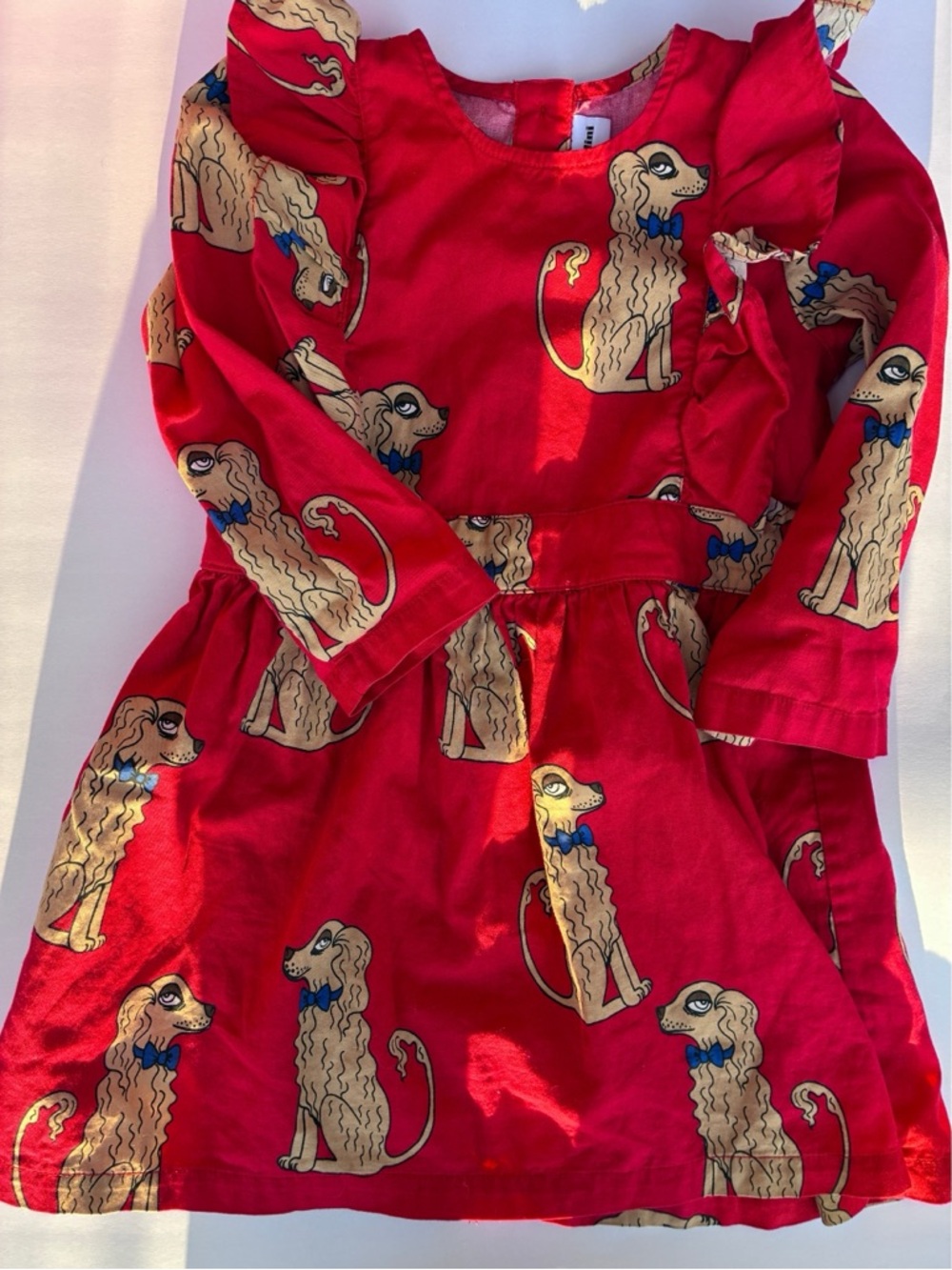 EUC Mini Rodini spaniels dress 104/110